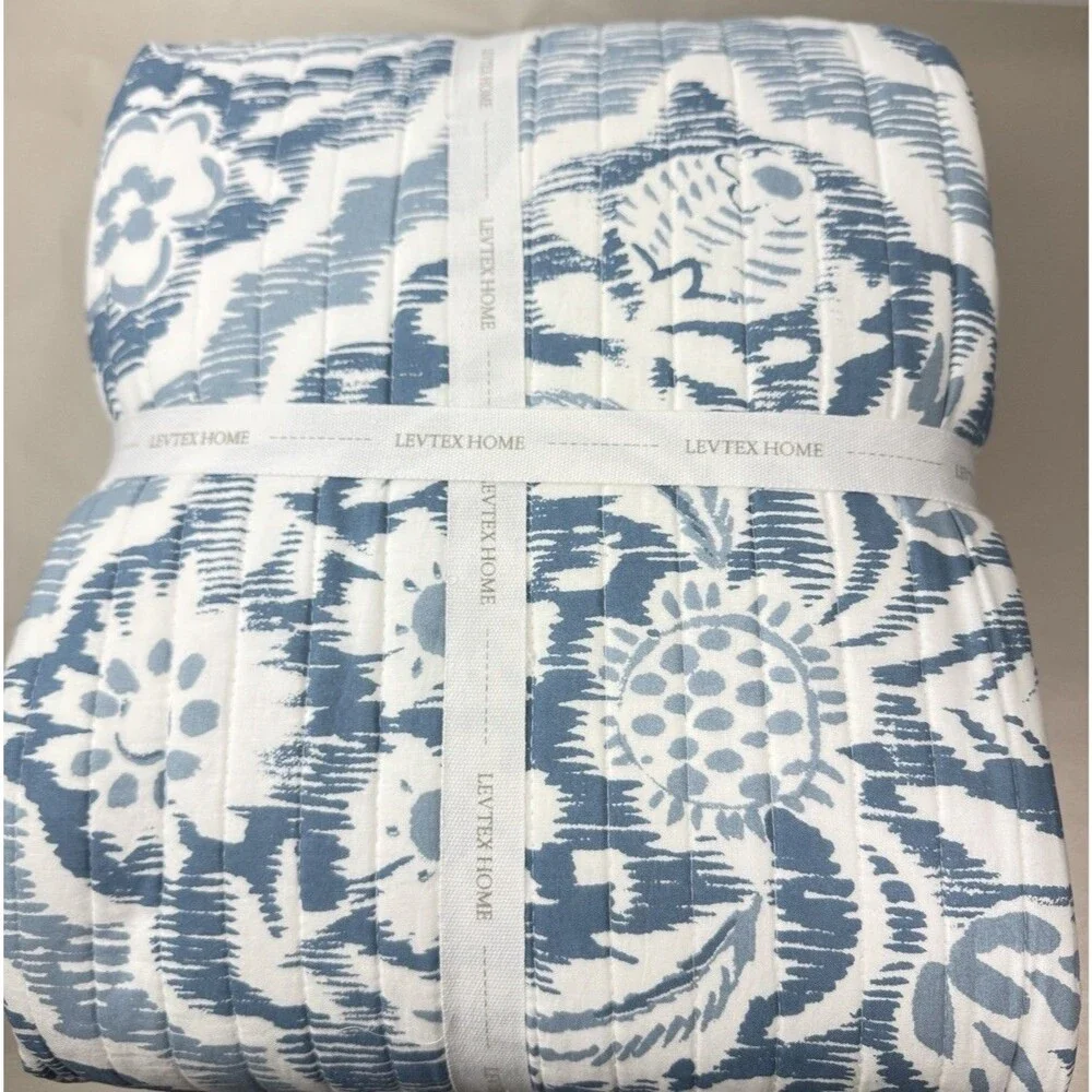 Levtex Home 3PC Full/Queen Becker 100% Cotton Quilt And Shams Set